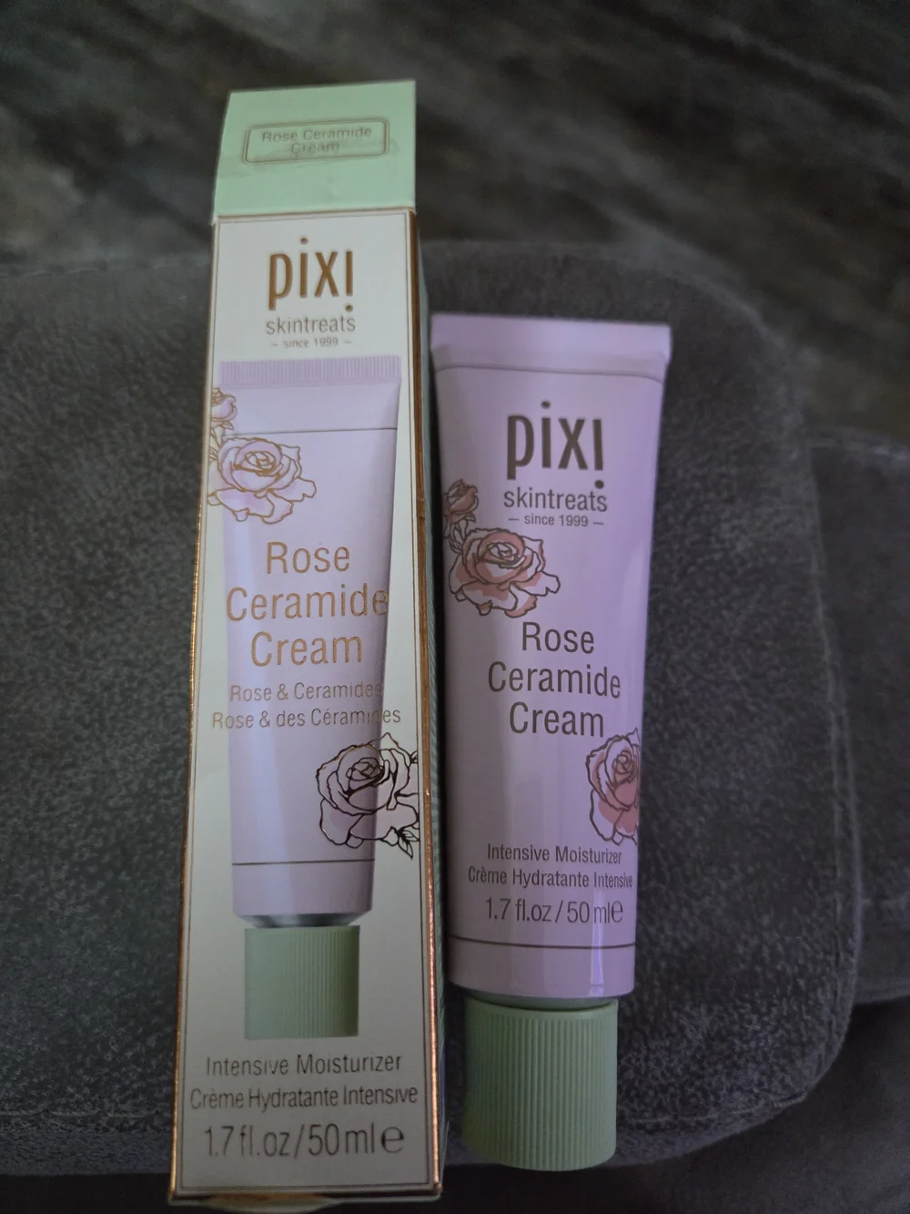 Pixi Rose Ceramide Cream - Light Pink Tube with Green Cap